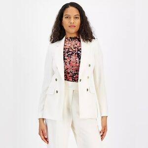 Bar III Textured One-Button Blazer